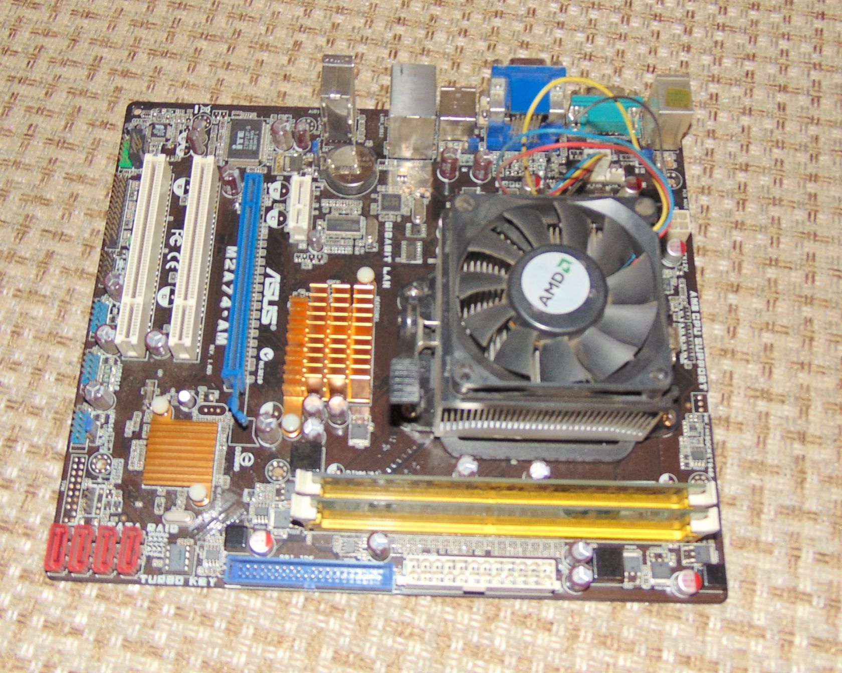 Мат. плата Asus M2A74-AM + AMD Athlon64 X2 5000+ 2Gb DDR2 - фото фото фото 2