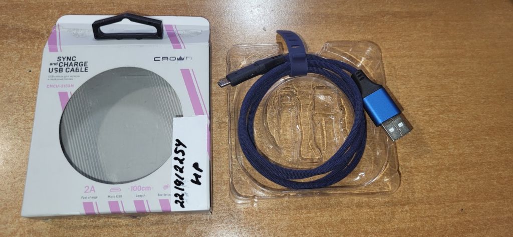 Кабель Crown CMCU-3103M USB - Micro USB Blue № 221912254 - фото фото фото 1