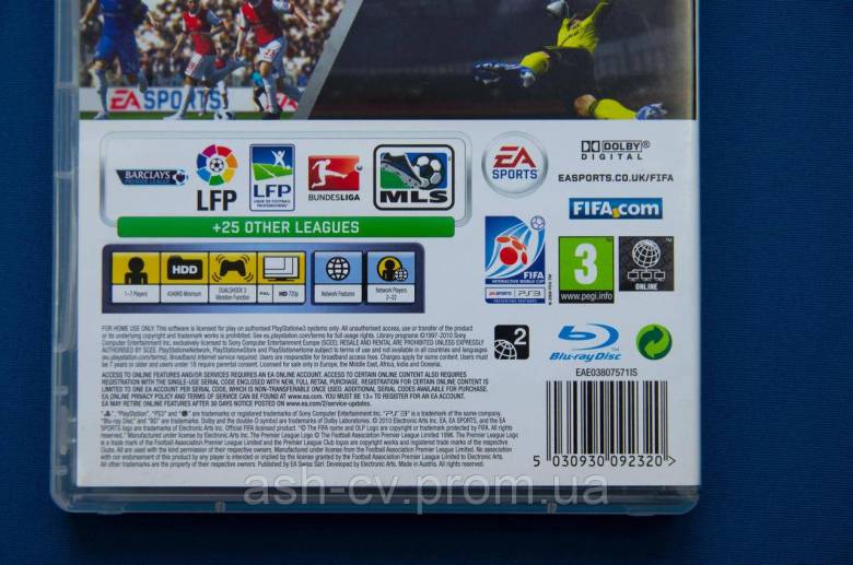 Диск Playstation 3 - FIFA 11 - фото фото фото 2