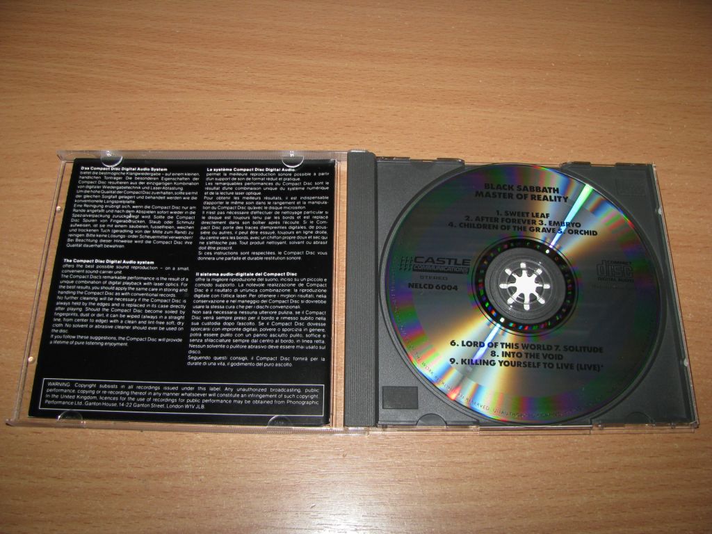 BLACK SABBATH - Master Of Reality  (1986 Castle 1st press) - фото фото фото 1