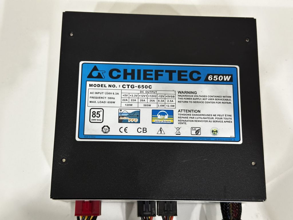 Блок живлення Chieftec CTG-650C 650Ват - фото фото фото 1