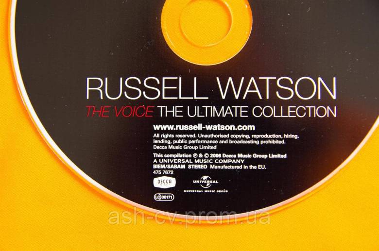 Музичний диск CD. RUSSEL WATSON - фото фото фото 1