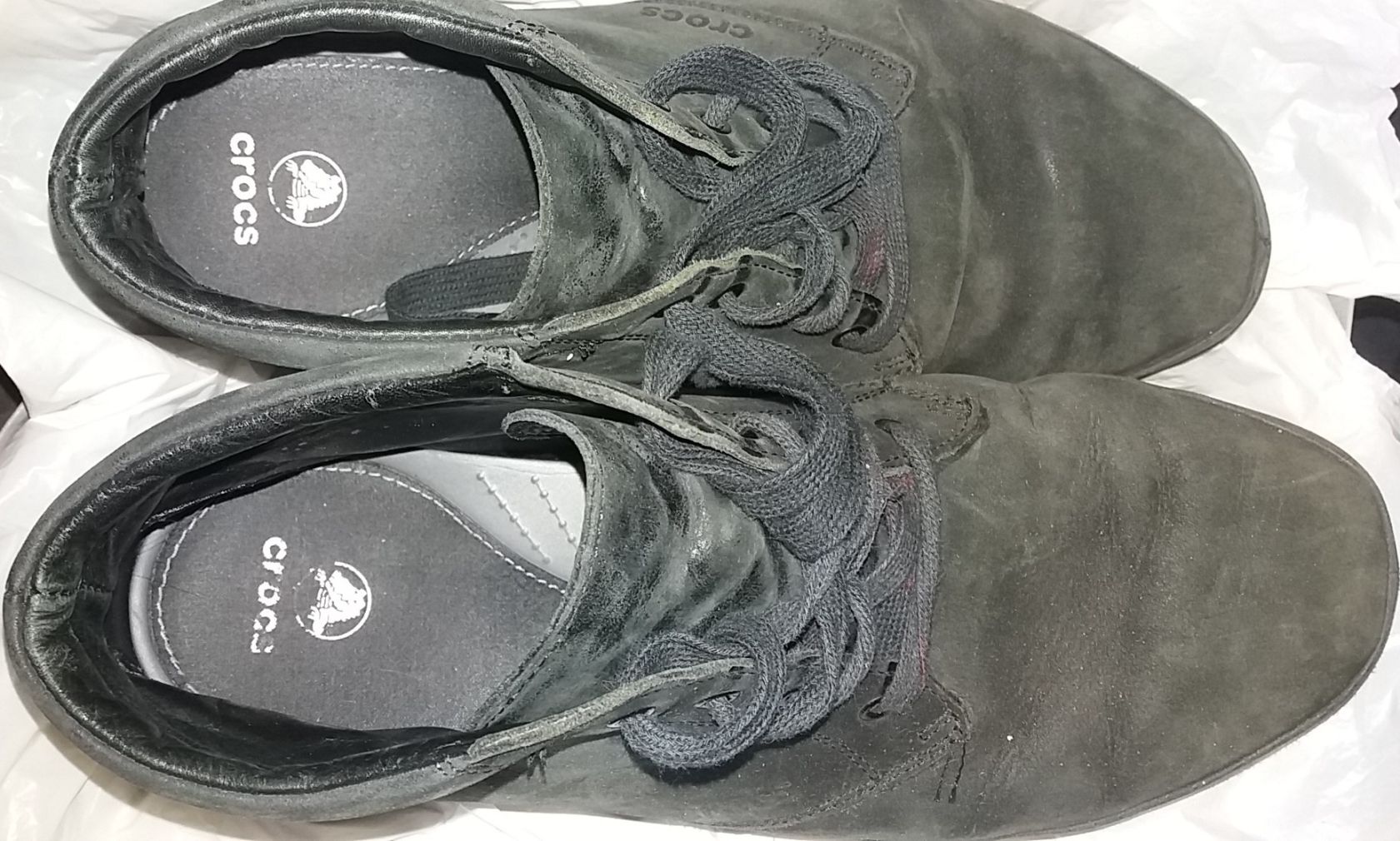 CROCS кожа ботинки крокс - фото фото фото 3