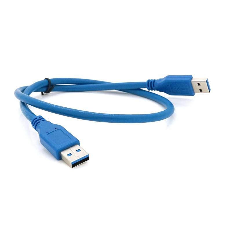 Кабель USB 3.0 AM + AM 0.6m, Blue - фото фото фото 0