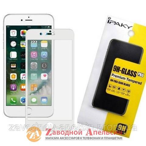 Защитное стекло iPhone 7 8 plus Full Glue Glass white - фото фото фото 0