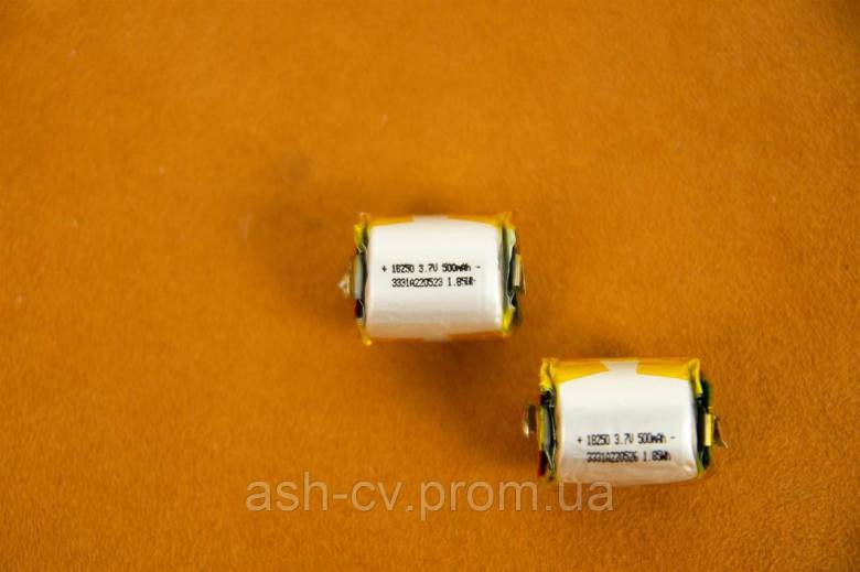 Акумулятор, 18250, 3.7V, 4.2V, 500mAh - фото фото фото 1