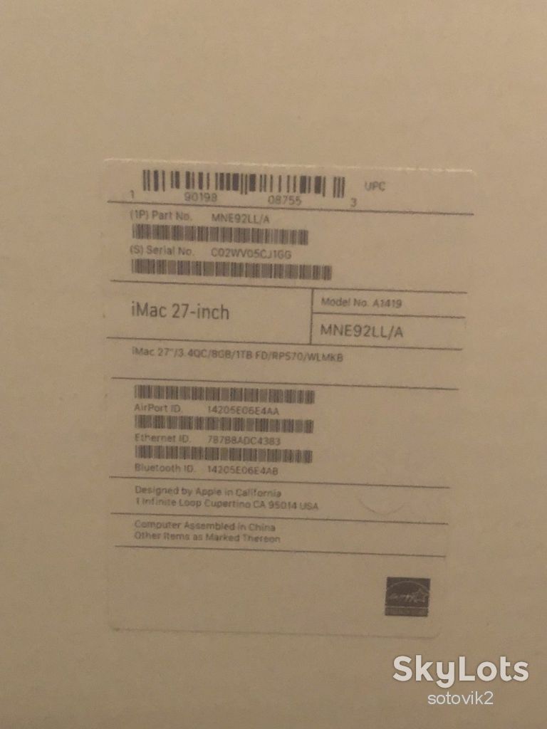 Моноблок Apple iMac Retina 27 5K 3.4ghz i5 8GB 1TB (MNE92) 2017, новый - фото фото фото 4