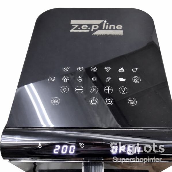 Аэрофритюрница двухкамерная Zepline ZP-212 4200 Вт 8L+8L, мультифритюрница для здорового приготовления - фото фото фото 4