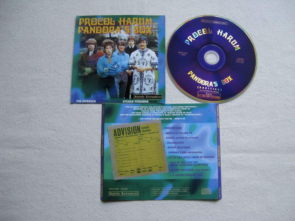 CD Procol Harum. Pandora's Box  (Rarities). 2000. - фото фото фото 1