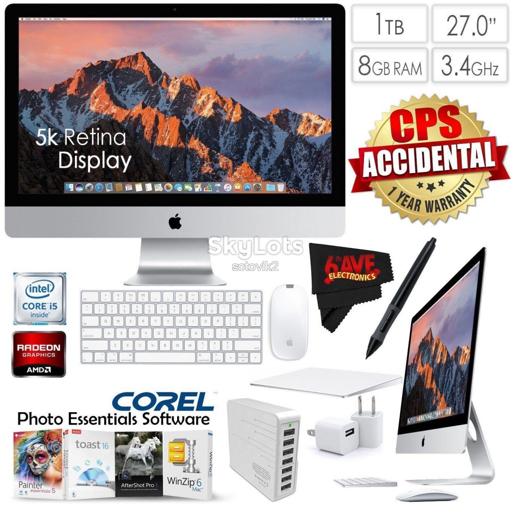Моноблок Apple iMac Retina 27 5K 3.4ghz i5 8GB 1TB (MNE92) 2017, новый - фото фото фото 0
