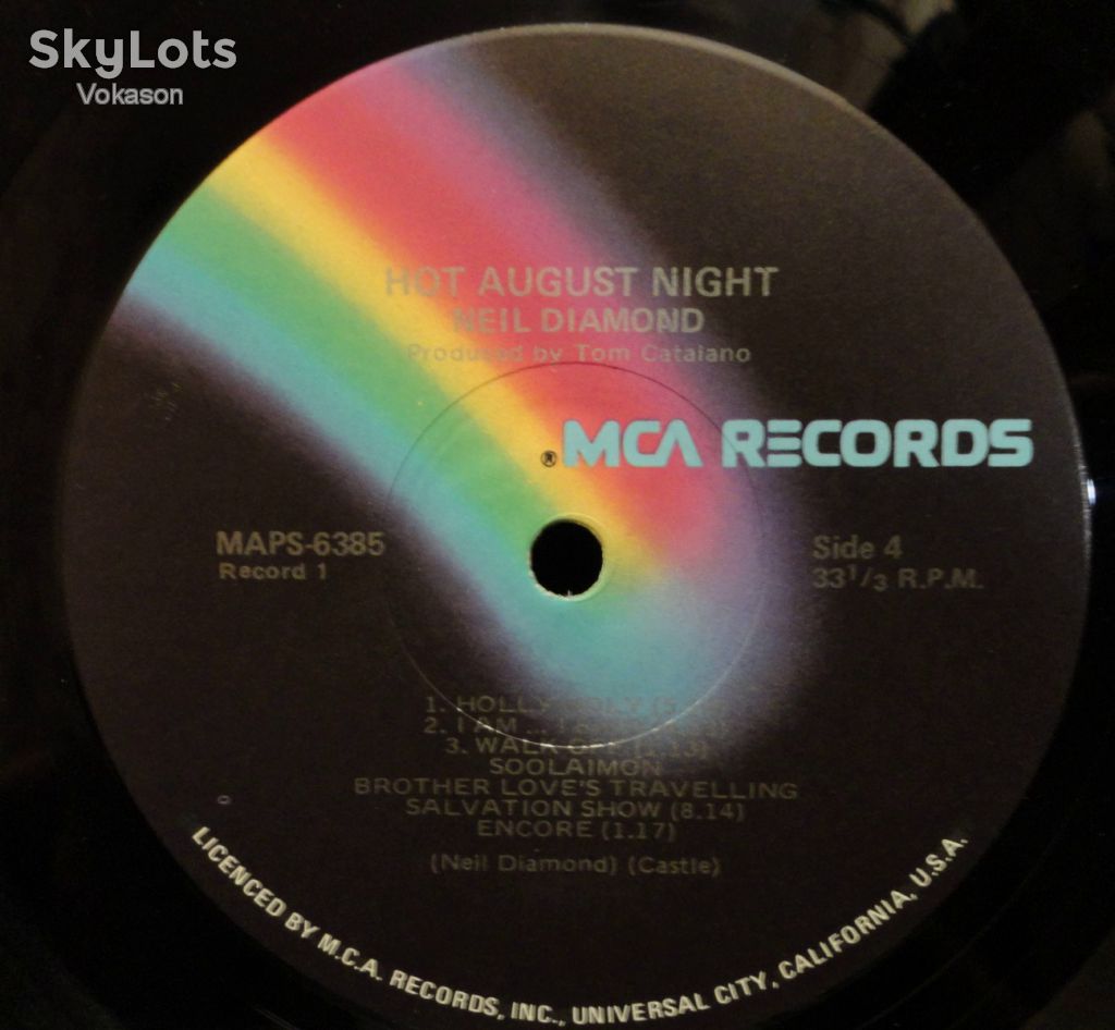 Neil Diamond - Hot August Night   2lp  NM-/NM-/EX+ - фото фото фото 3