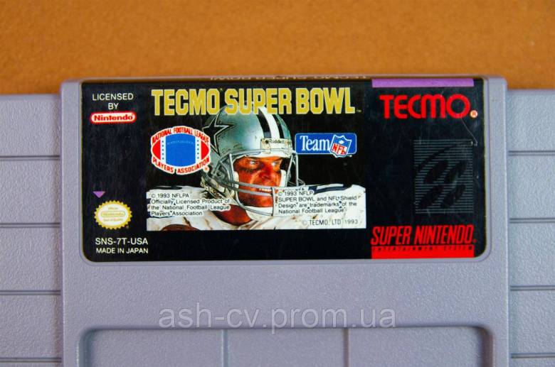 Картридж Super Nintendo SNES, гра Tecmo Super Bowl - фото фото фото 1