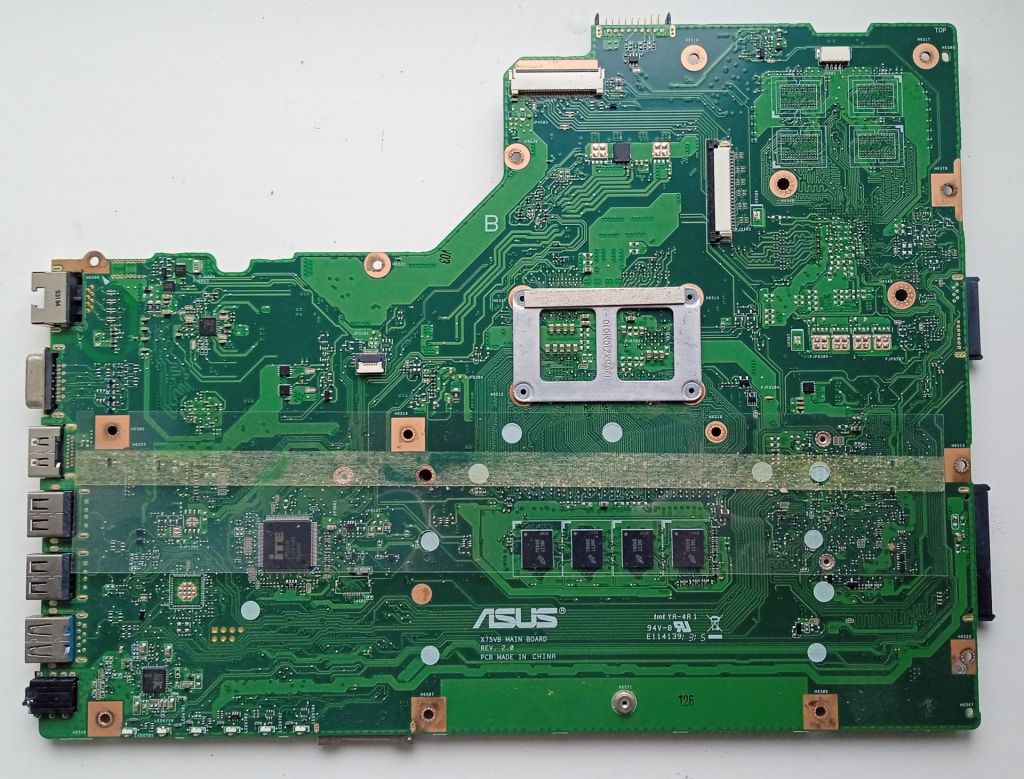Плата Asus X75VB X75VC X75A / HM70 / 4GB RAM / UMA - фото фото фото 1