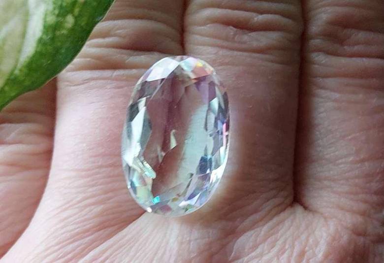 Радужный кварц 20.65 Ct Сертификат - фото фото фото 6