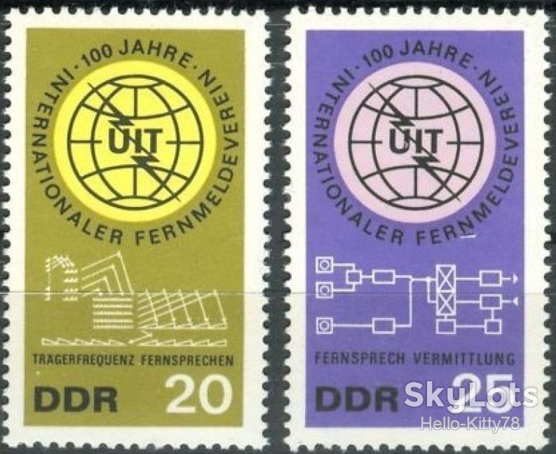 ГДР 1965 связь Mi 1113-1114 MNH - фото фото фото 0