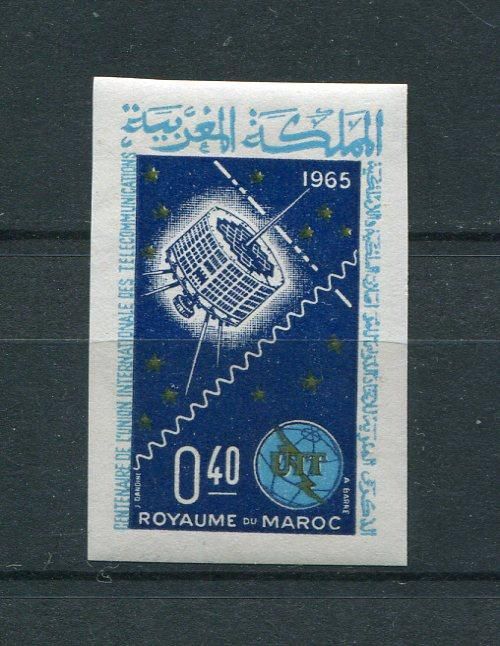 Марокко Morocco Space 1965 Mi 547 Imperf Syncom 3 MNH Cv 90 - фото фото фото 0