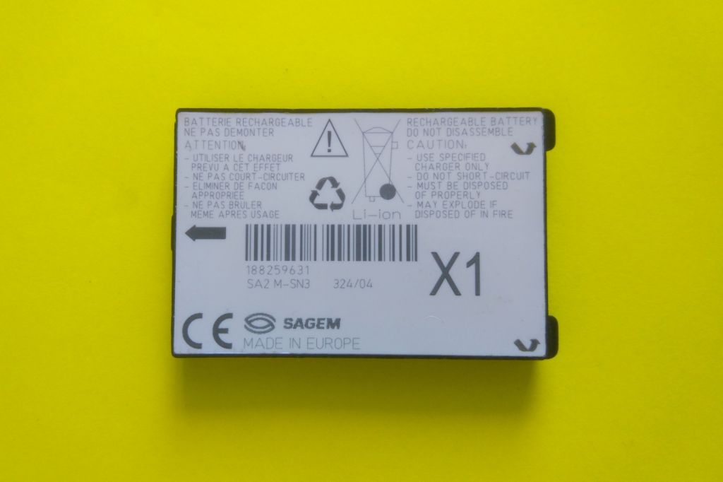 Аккумулятор акб Sagem SA-SN3 X1 на 950 mAh - фото фото фото 0