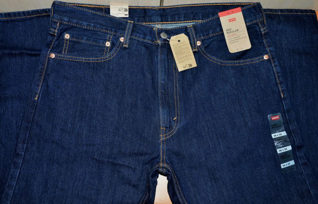 Джинси Levis 505 Regular Fit  Rinse original, нові - фото фото фото 6