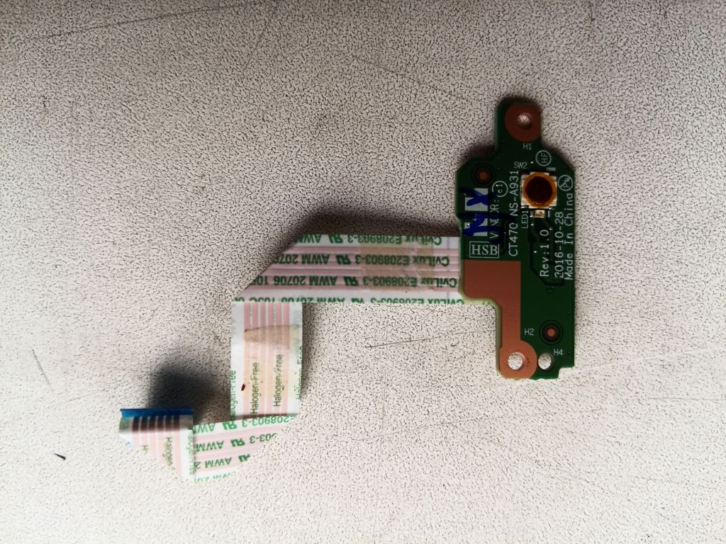 Б/У Кнопка включення на Lenovo ThinkPad T470 - фото фото фото 0