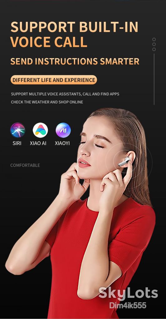 Беспроводные наушники Air Pro 6 сенсорные с кейсом Bluetooth V5.0 White / Black - фото фото фото 10