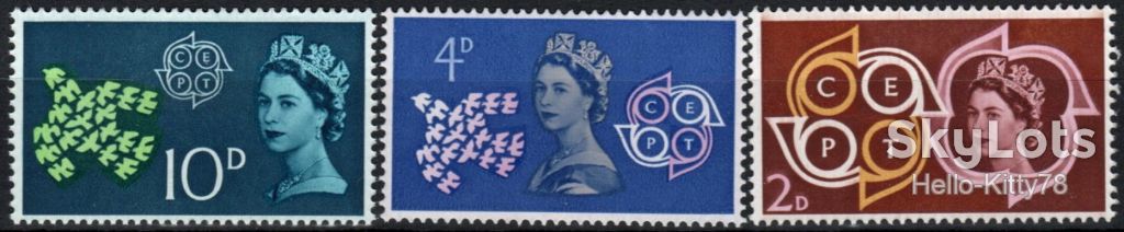 Великобритания 1961 Европа CEPT Mi 346-348 MNH - фото фото фото 0