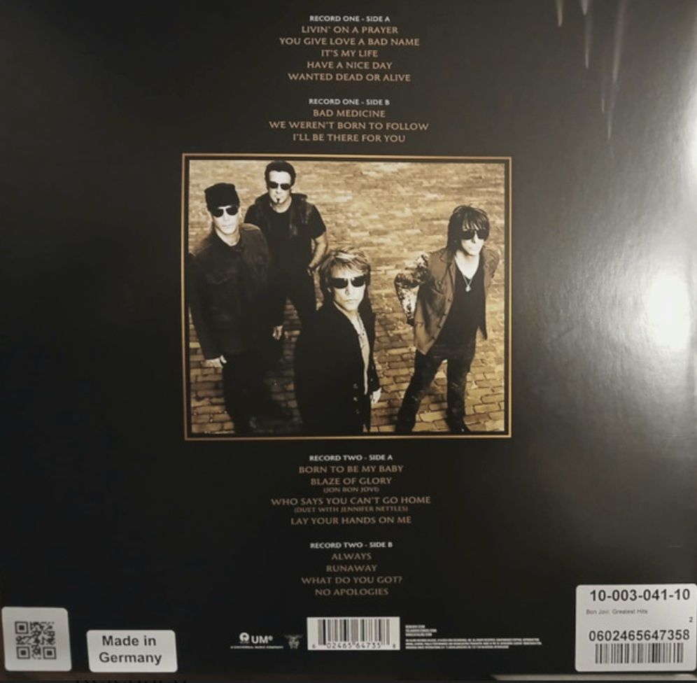 Bon Jovi - Greatest Hits - 1984-2024.  (2LP). 12. Vinyl. Пластинки. Europe. S/S. - фото фото фото 2