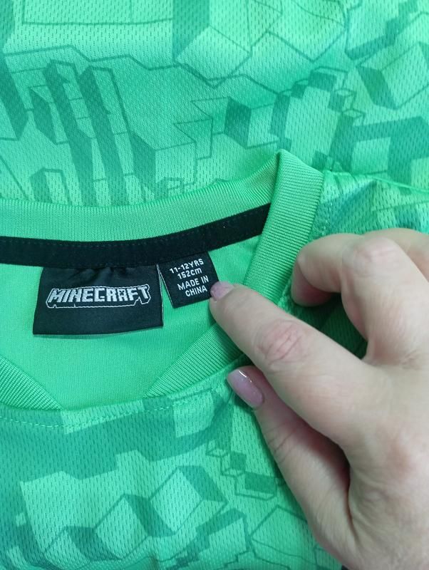 Зелена футболка minecraft primark на хлопчика 11-12 років - фото фото фото 7