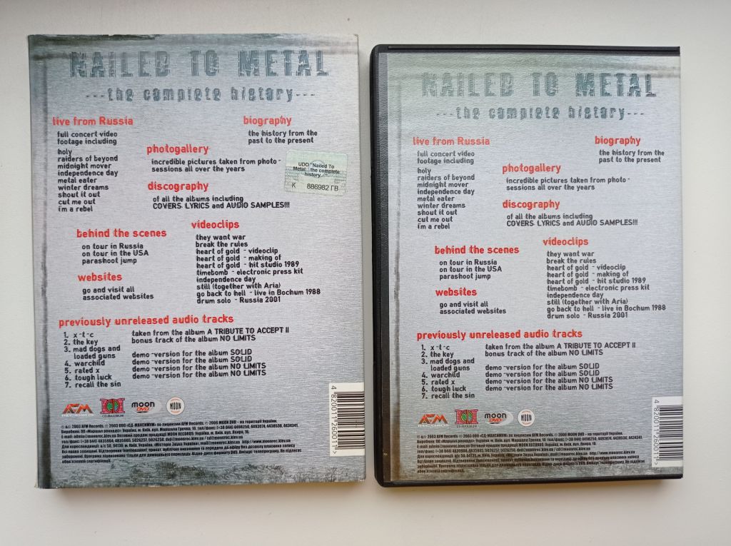 DVD UDO   (Accept) Nailed To Metal ... the complete history ... - фото фото фото 3