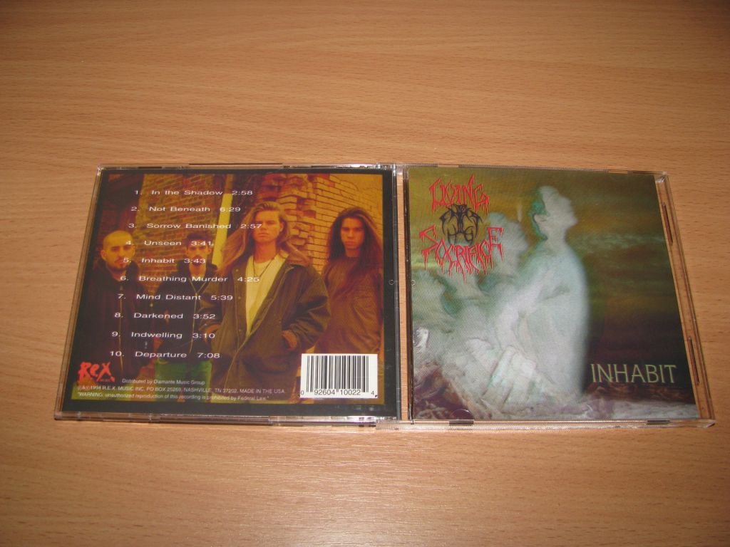 LIVING SACRIFICE - Inhabit   (1994 REX 1st press,USA) - фото фото фото 0