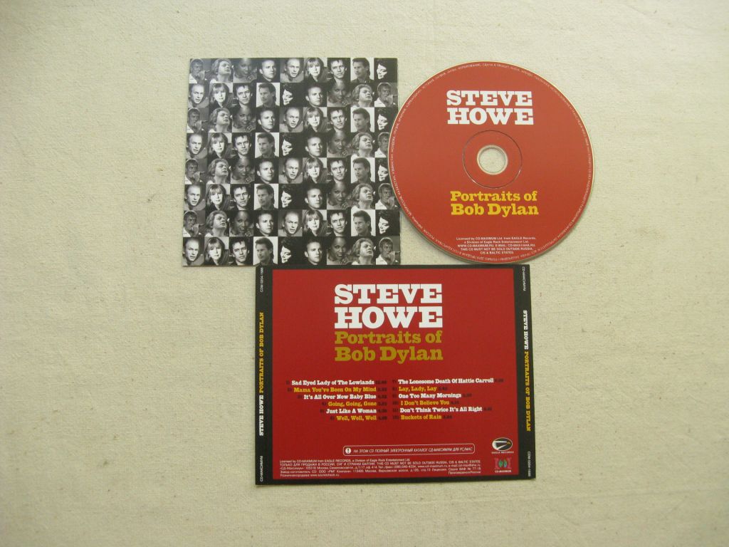 CD Steve Howe. Portraits Of Bob Dylan. 1999. - фото фото фото 2