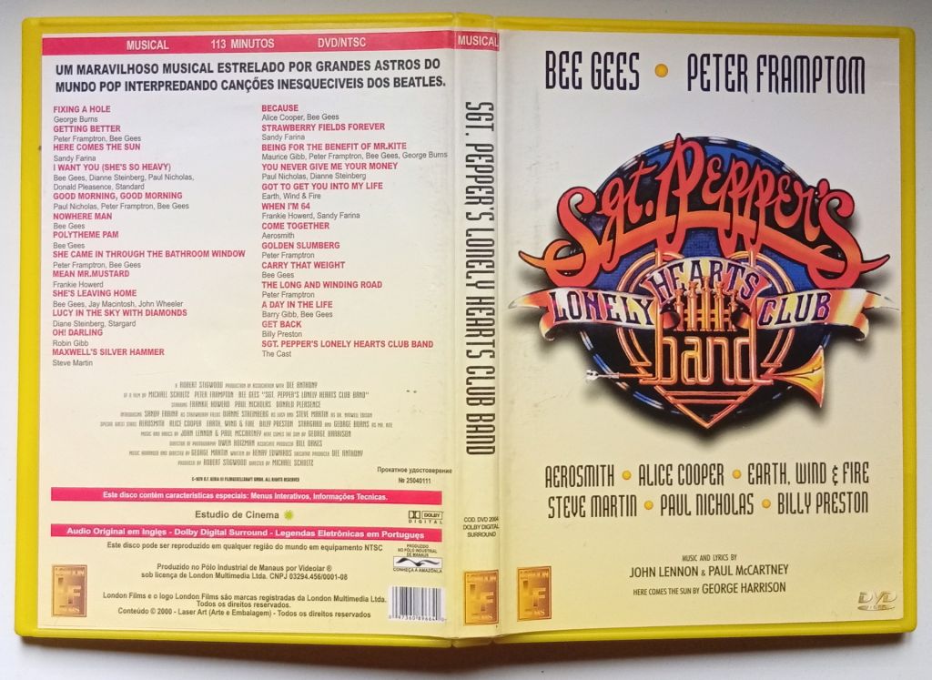 DVD Bee Gees + Peter Frampton - Sgt.Pepper's Lonely Hearts Club Band - фото фото фото 0