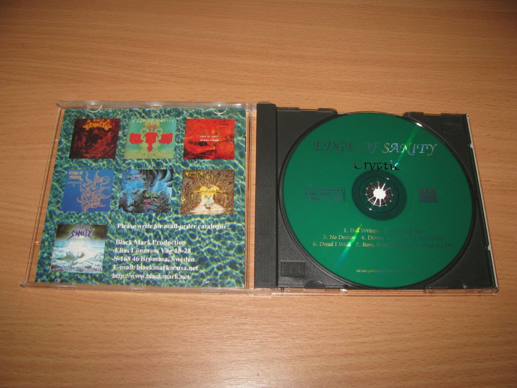 EDGE OF SANITY - Cryptic  (1997 Black Mark 1st press) - фото фото фото 1