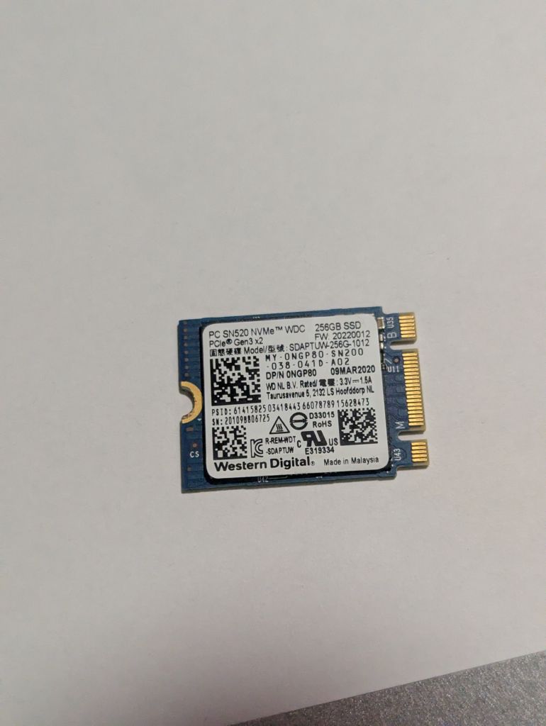 85% WD SN520 SSD 256GB NVMe M2 2230 ССД 256гб для ноутбука ПК - фото фото фото 0