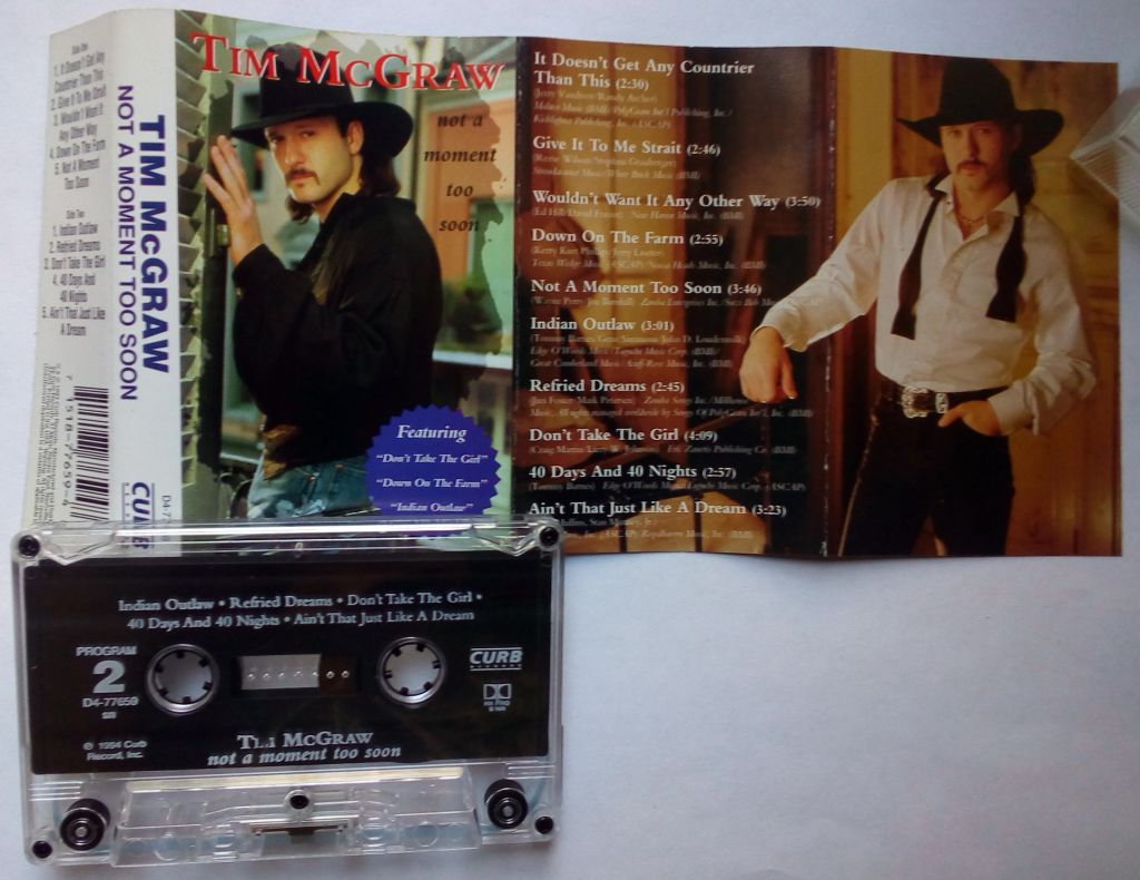 Tim McGraw - Not A Moment Too Soon 1994  (фирма) - фото фото фото 1