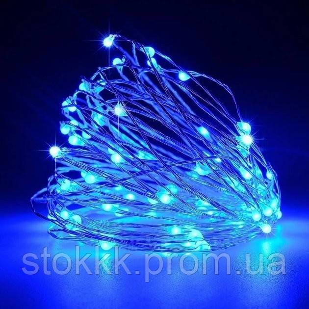 Гирлянда 80 led 10 м с питанием от USB Синий - фото фото фото 0