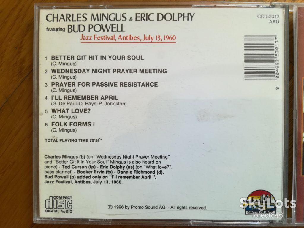 Charles Mingus and Eric Dolphy featuring Bud Powell-состояние: 4+ - фото фото фото 4