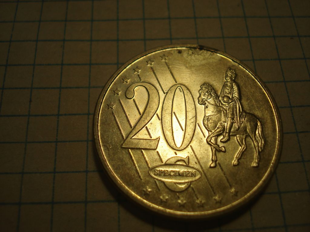 20цен 2000 Естонія, европроба - фото фото фото 1