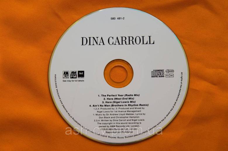 Музичний диск CD. DINA CARROLL - фото фото фото 0