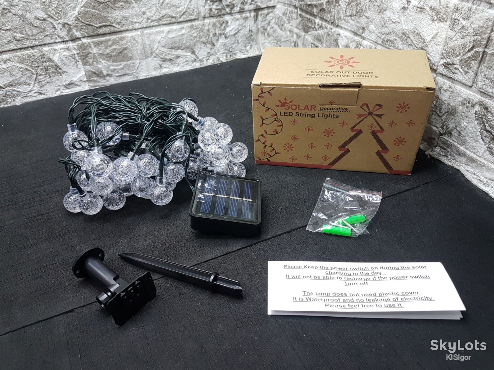 Садова LED-гірлянда на сонячній батареї *81091 - фото фото фото 2