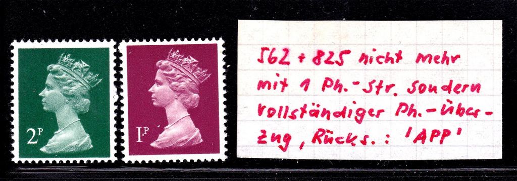 Великобритания   MNH  - HM QE-II -  стандарт - фосф. - - фото фото фото 0