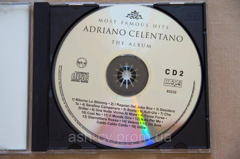 Музичний диск CD. ADRIANO CELENTANO - The album - фото фото фото 5