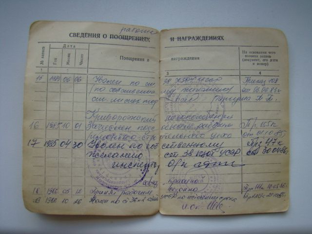 Трудовая книжка СССР образца 1938-1939 гг. - фото фото фото 7