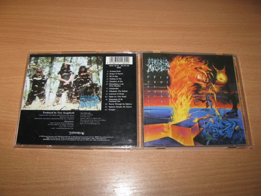 MORBID ANGEL - Formulas Fatal To The Flesh  (1998 Earache 1st press,UK) - фото фото фото 0