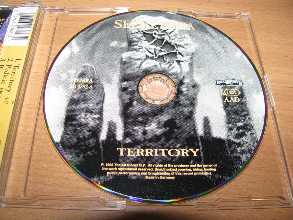 SEPULTURA - Territory  (1993 Roadrunner SINGLE) - фото фото фото 2