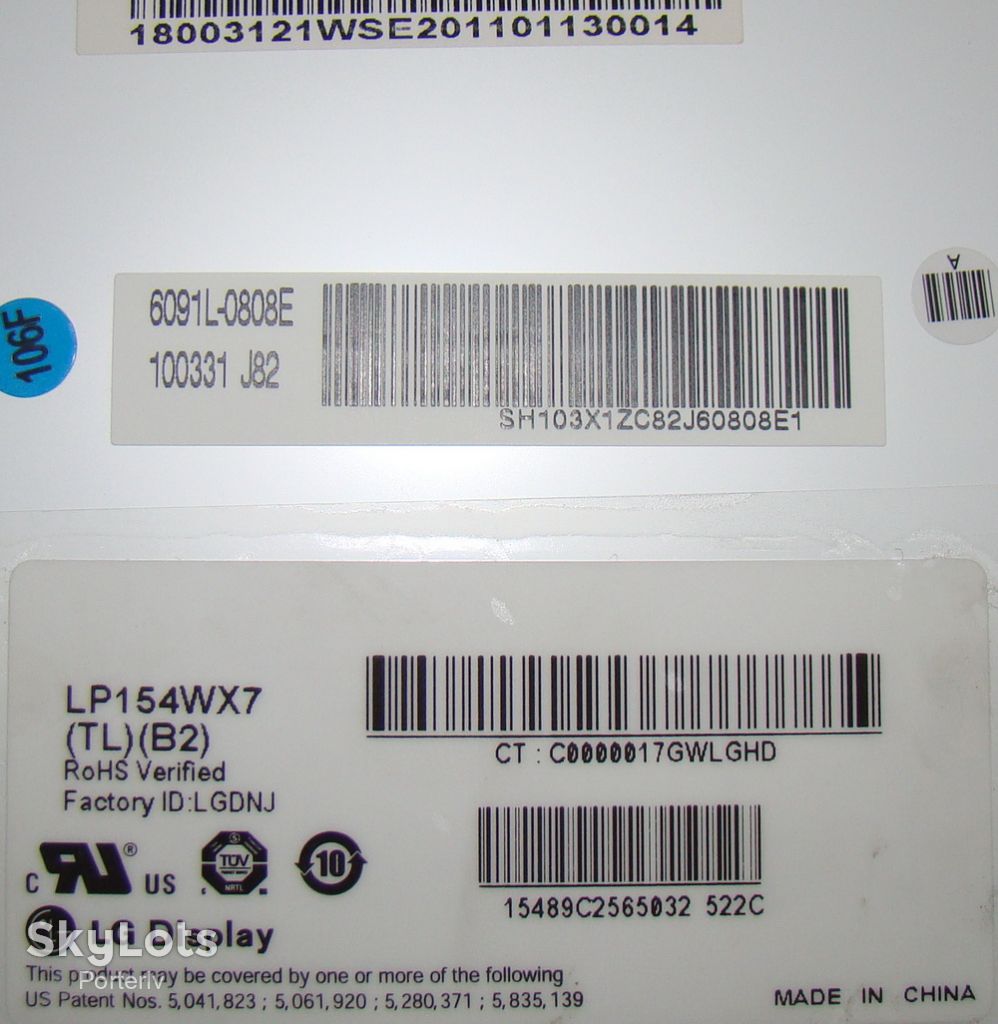 Матриця 15.4" LG LP154WX7  (TL)B2, LED підсвітка - фото фото фото 0