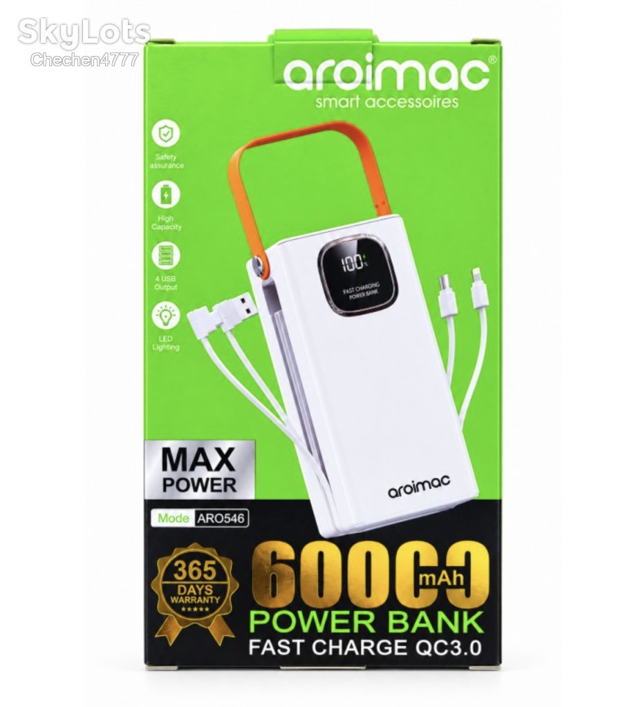 Power Bank Aroimac  (60000 mAh)  (Швидка зарядка 22,5W) - фото фото фото 2