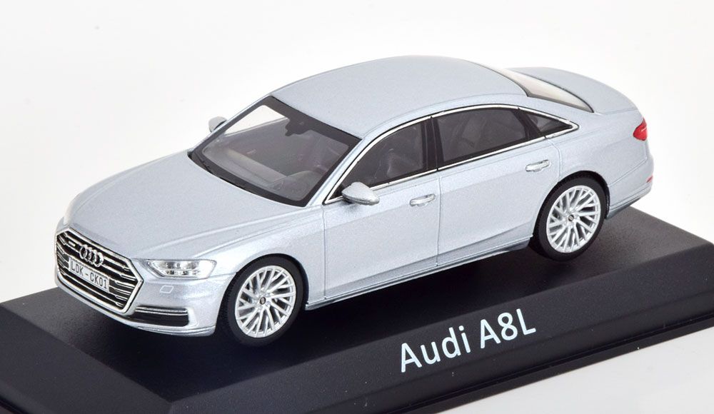 iScale 1:43 Audi A8 L  (2018) silver - фото фото фото 0