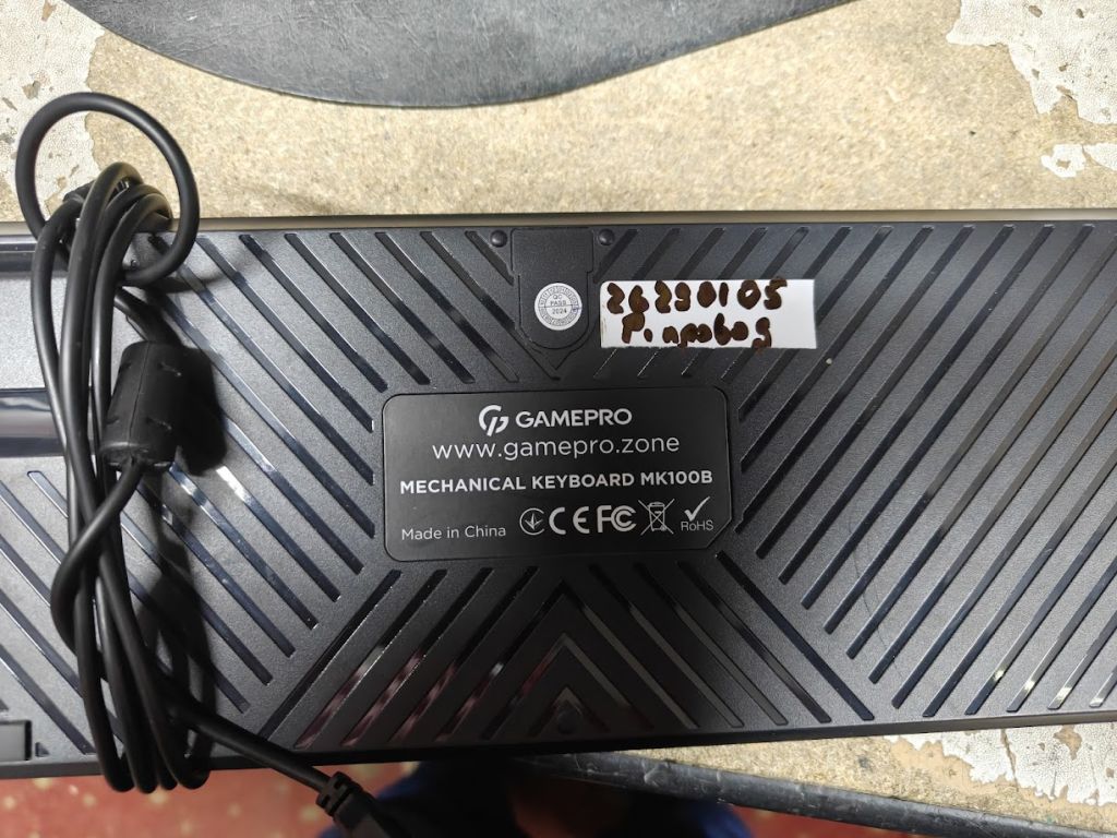 Игровая клавиатура с подсветкой RGB GamePro MK100B Blue Switch USB № 26291005 - фото фото фото 1