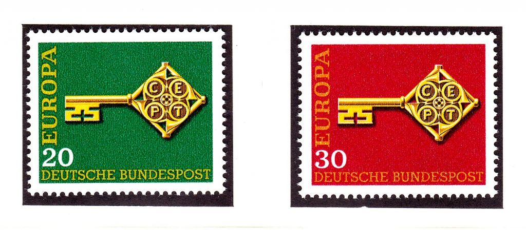 Германия 1968 г  - EUROPA CEPT - - фото фото фото 0