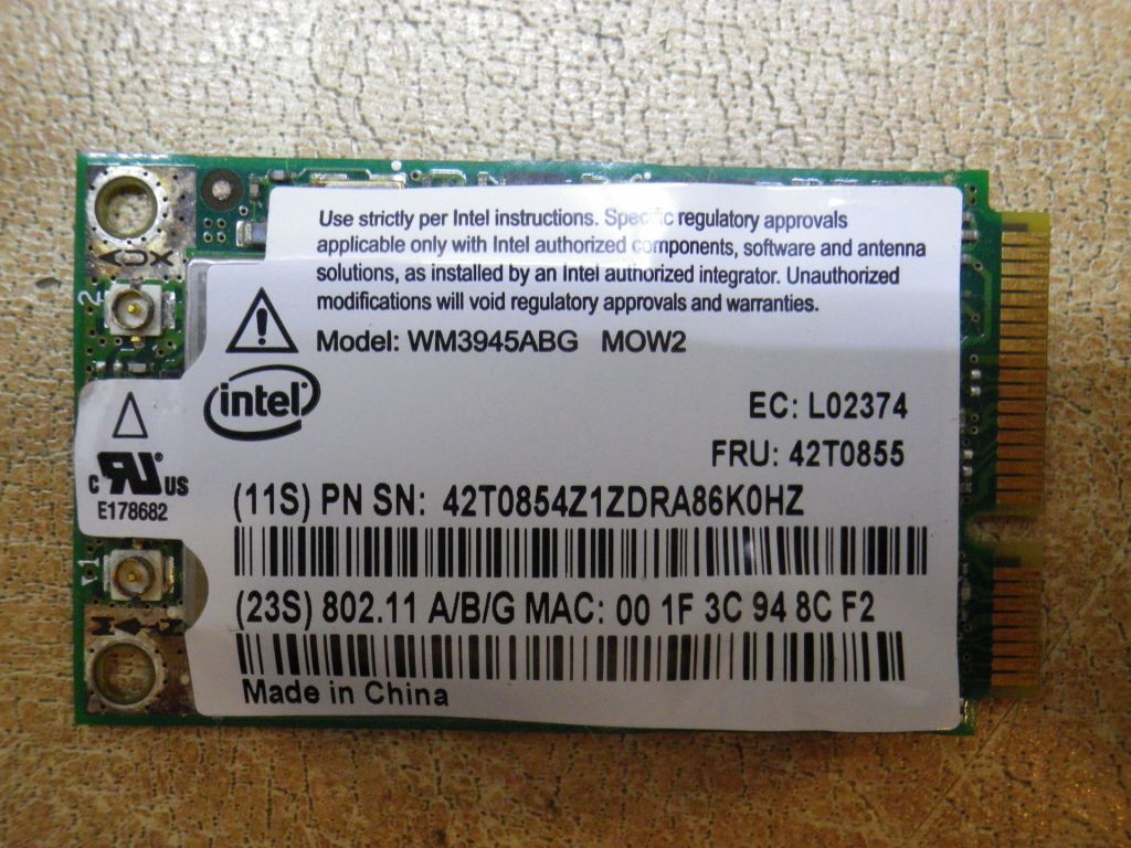 Б/У WI-FI карта на Acer 7535G - фото фото фото 0